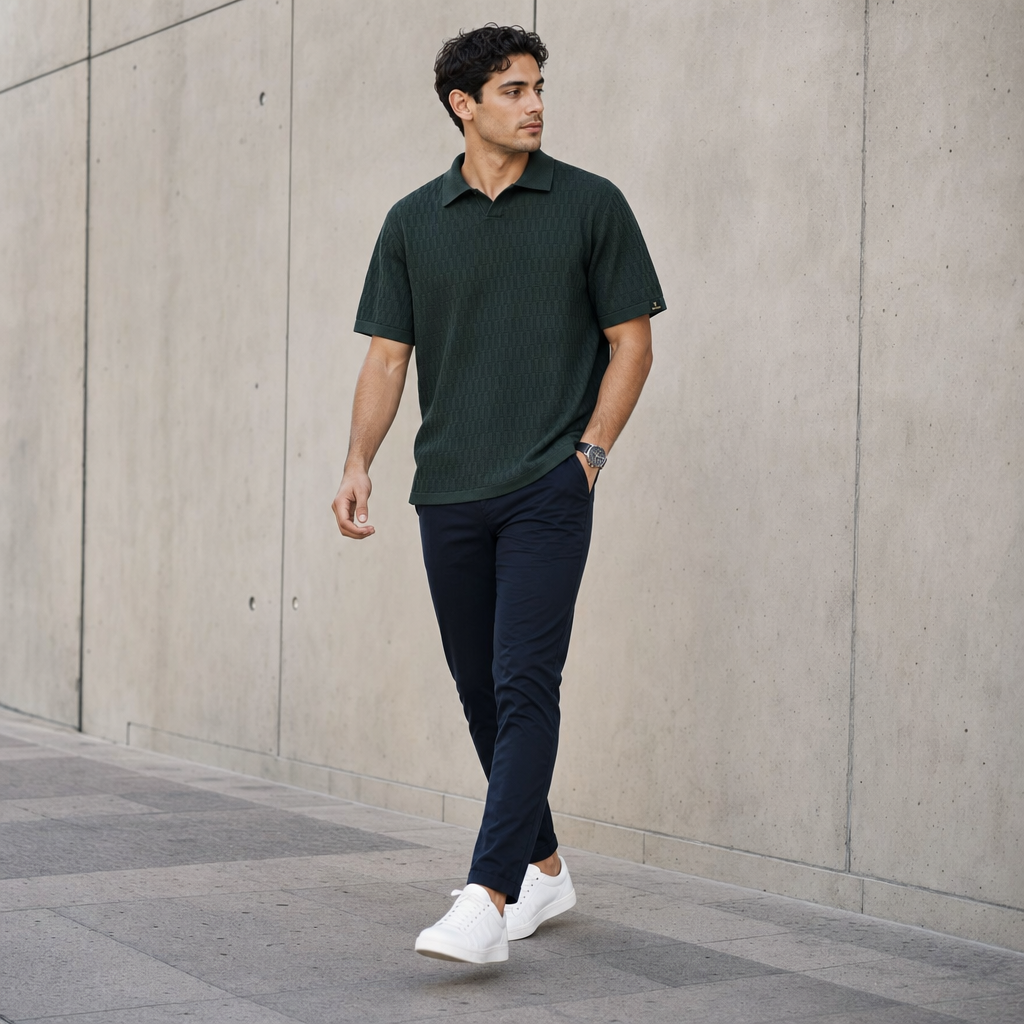 The Archivist Emerald Polo