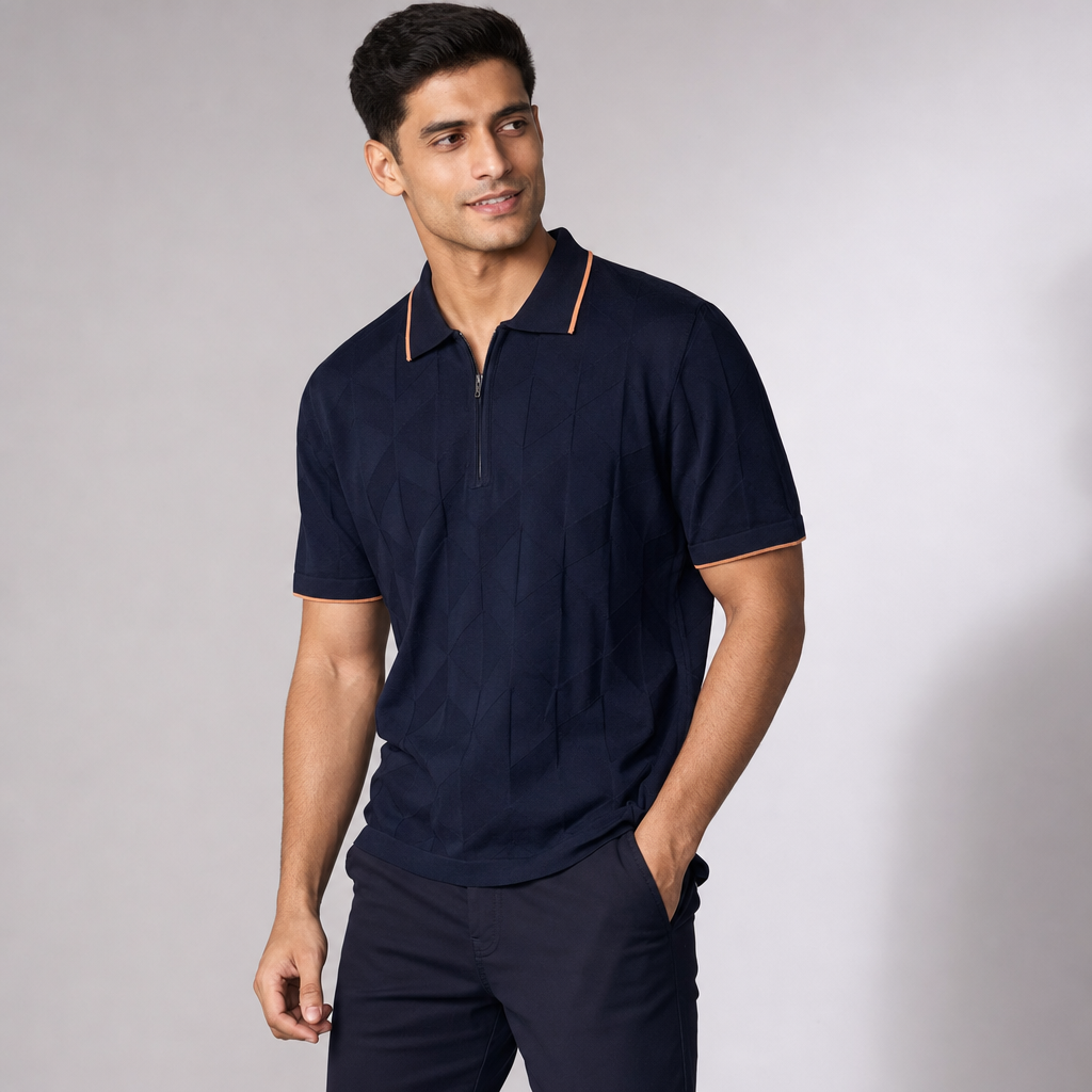 The Montclair Jacquard Polo