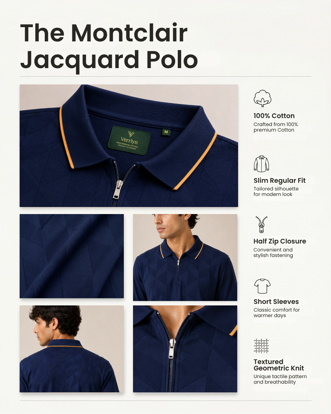 The Montclair Jacquard Polo