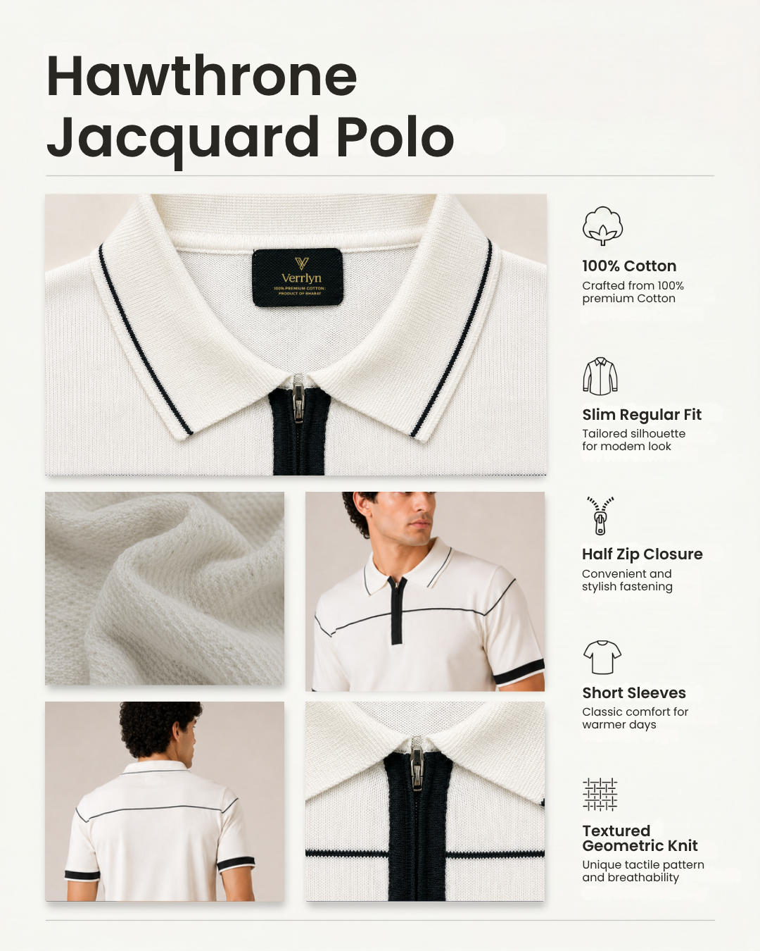 Hawthrone Jacquard Polo