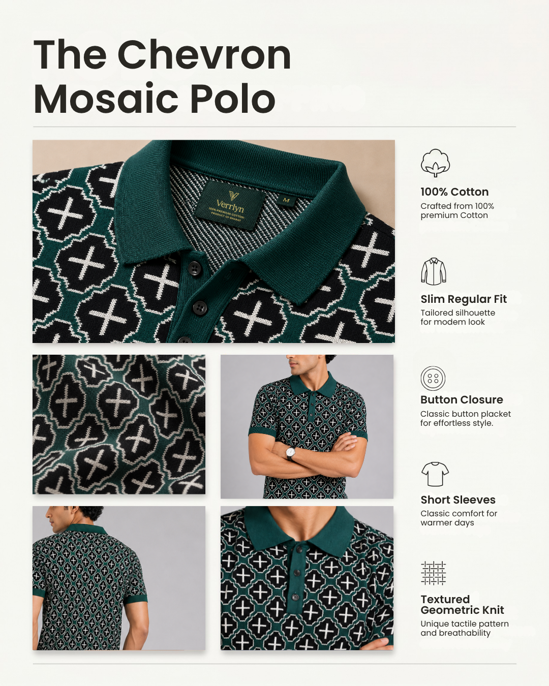 The Chevron Mosaic Polo