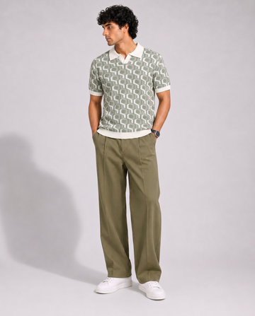 Verdant Estate Jacquard Polo