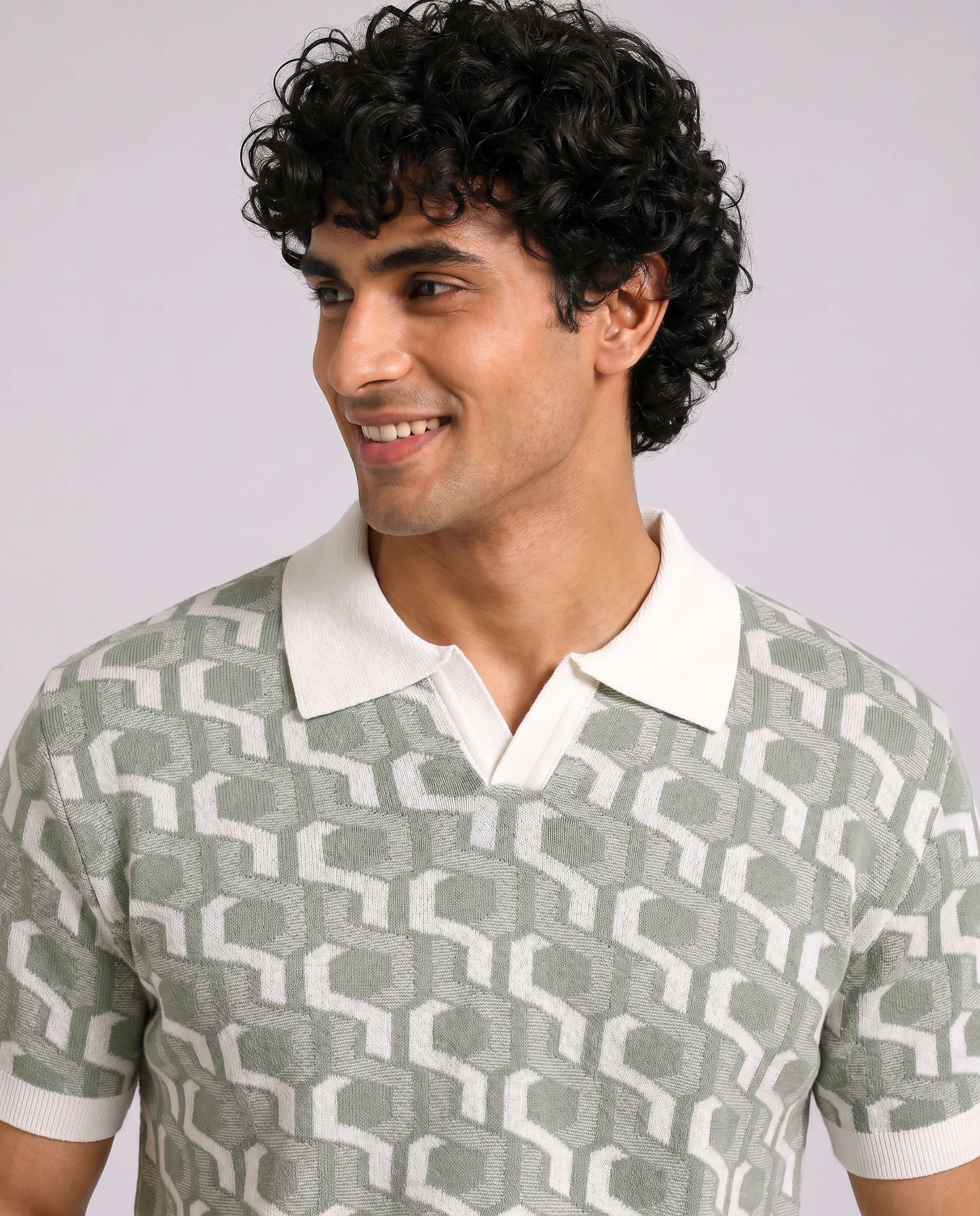 Verdant Estate Jacquard Polo